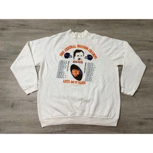 Vintage 1987 Chicago Bears Mike Ditka Central Division Champs Sweatshirt 80s XL